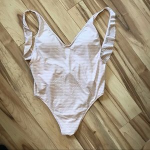 Aerie high leg one piece swimsuit